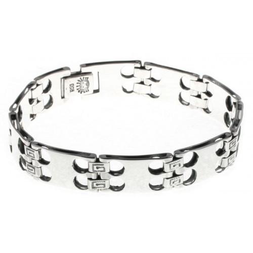 “Moschik” Peruvian Inspired Double-Link Sterling Silver Bracelet - EvelynBrooksDesigns