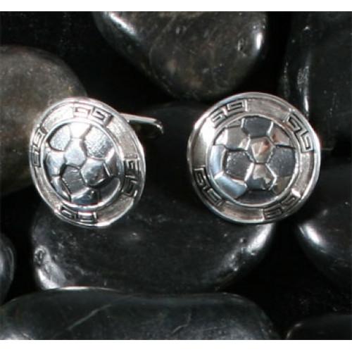 “Moschik” Peruvian Inspired Soccer Sterling Silver Cufflinks - EvelynBrooksDesigns